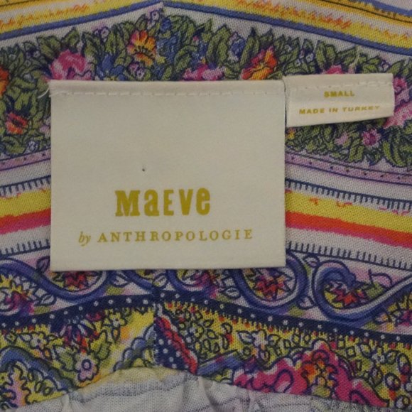 Maeve Anthropologie Ceresco Floral-Print Peasant Blouse - Picture 10 of 12